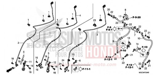 FRONT BRAKE HOSE CB1100NAH de 2017
